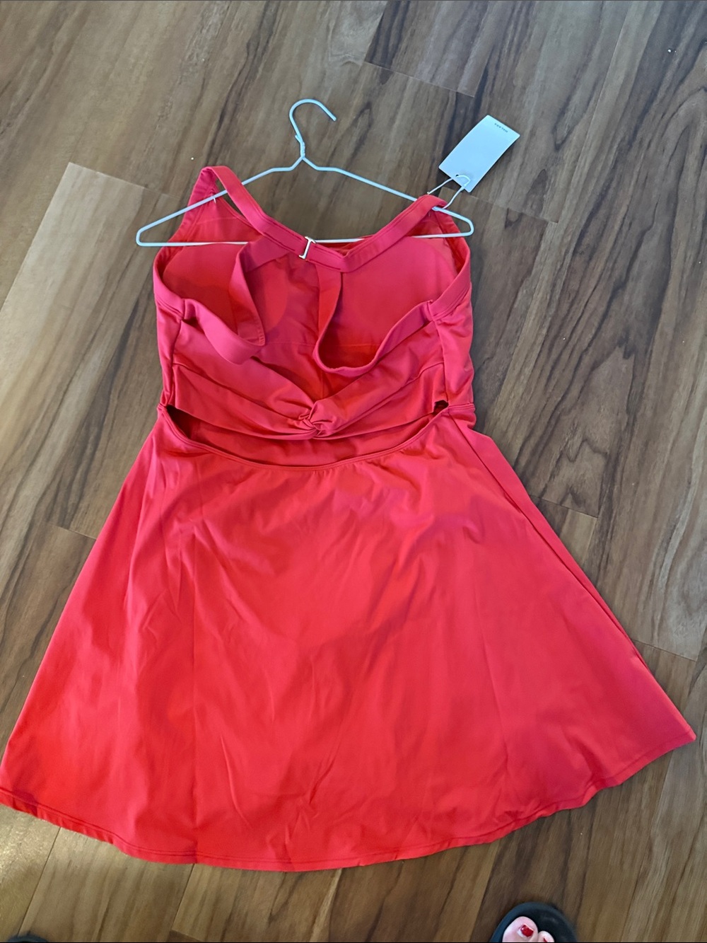 HALARA Red High-Low Fit & Flare Dress - Picture 2 of 2